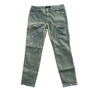 WHBM | Skinny Crop Jeans - Olive Green - Size 4